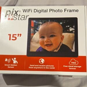 Black WiFi Digital Photo Frame